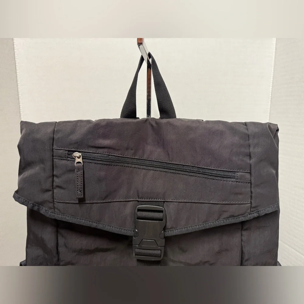 Marmot Mountain Limited Black Nylon Fold Over Flap Backpack
